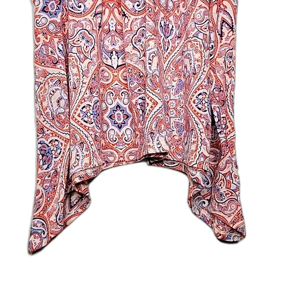 XHILARATION Colorful Racerback Keyhole Button Loose Fit Tank Top size M - Picture 4 of 14